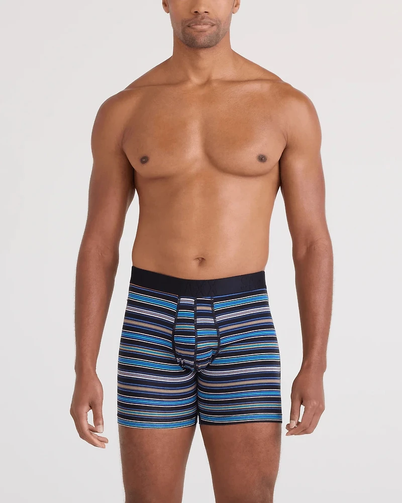 Pack de 2 boxers Droptemp Coton RAYURE VIVANTE/GRIS FONCÉ GRISÉ