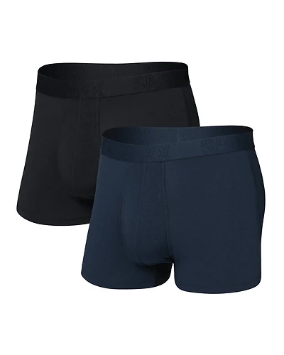 Pack de 2 boxers courts Droptemp Coton ENCRE FONCÉE/NOIR