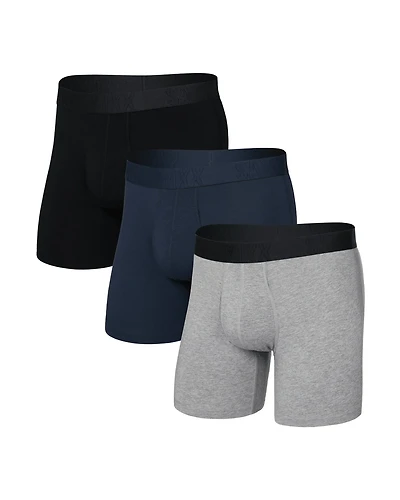 Pack de 3 boxers DROPTEMP™ COOLING COTTON  GRIS FONCÉ GRISÉ/ENCRE FONCÉE/NOIR