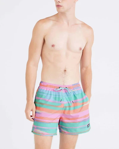 Maillot de bain Oh Buoy 2in1 VOLLEY 5" ABSTRACT STRIPE-MULTI