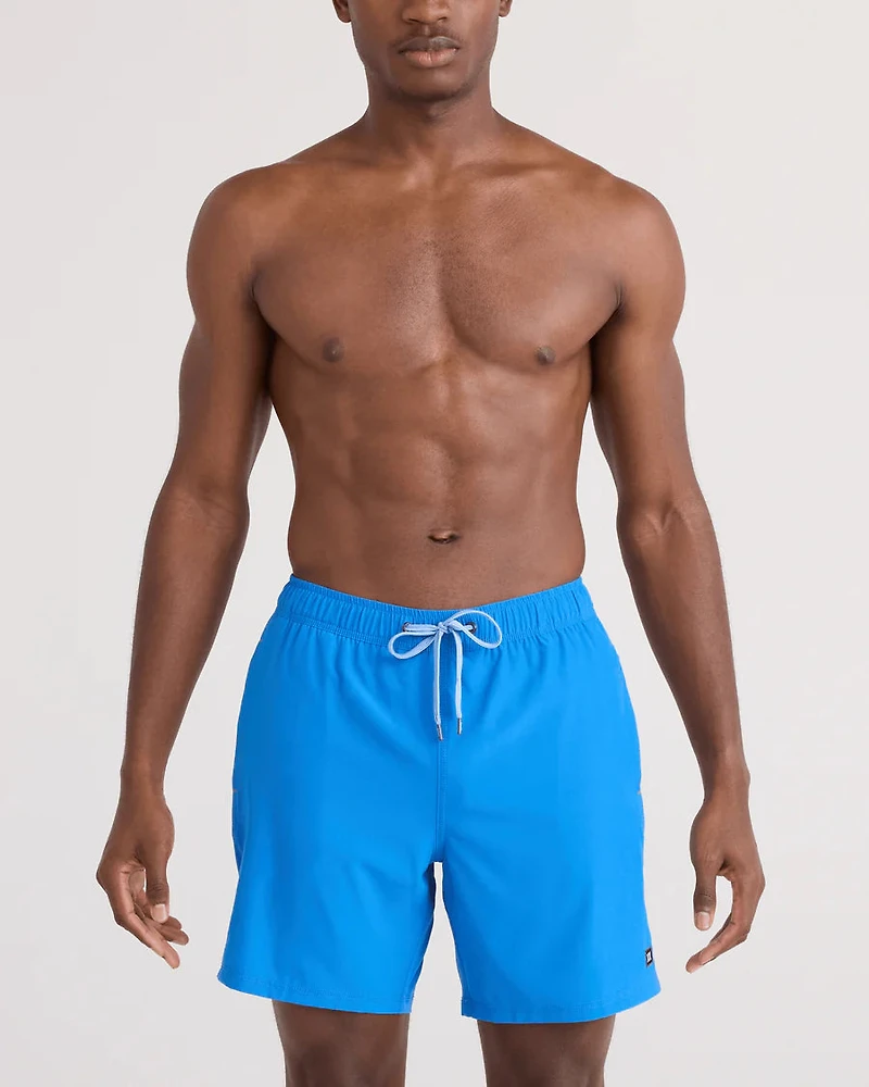 Maillot de bain Oh Buoy STRETCH VOLLEY 7" BLEU AUDACIEUX