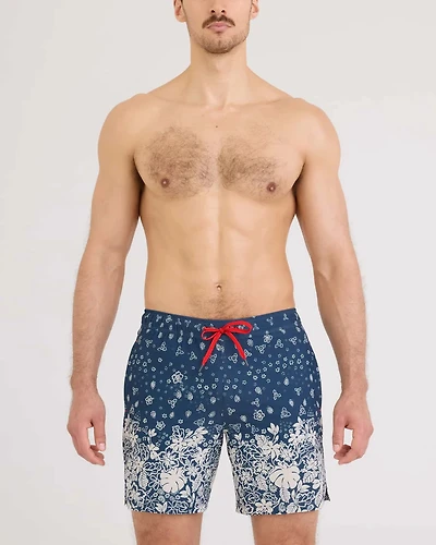 Maillot de bain Oh Buoy 2in1 VOLLEY 7" BANDANA TROPIC-INDIGO