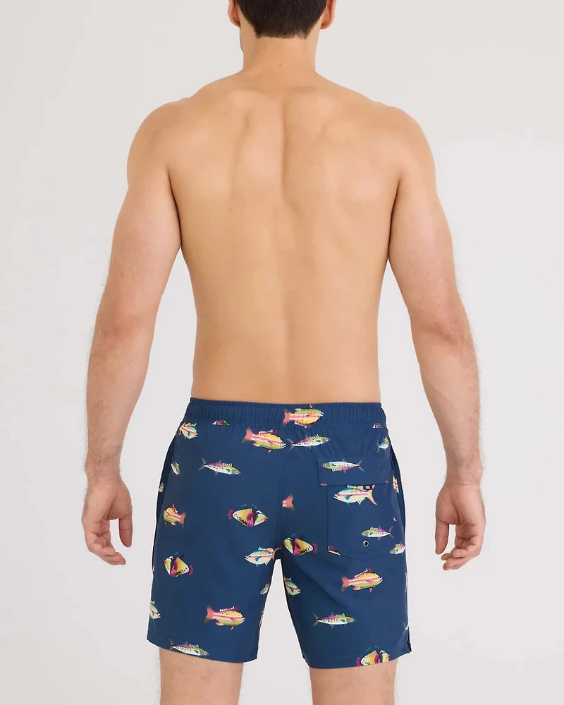 Maillot de bain Oh Buoy 2in1 VOLLEY 7" GULF FISH-DENIM FONCÉ