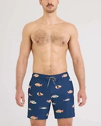 Maillot de bain Oh Buoy 2in1 VOLLEY 7" GULF FISH-DENIM FONCÉ