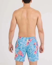 Maillot de bain Oh Buoy 2in1 VOLLEY 7" ORCHIDÉE NOCTURNE-AZUR