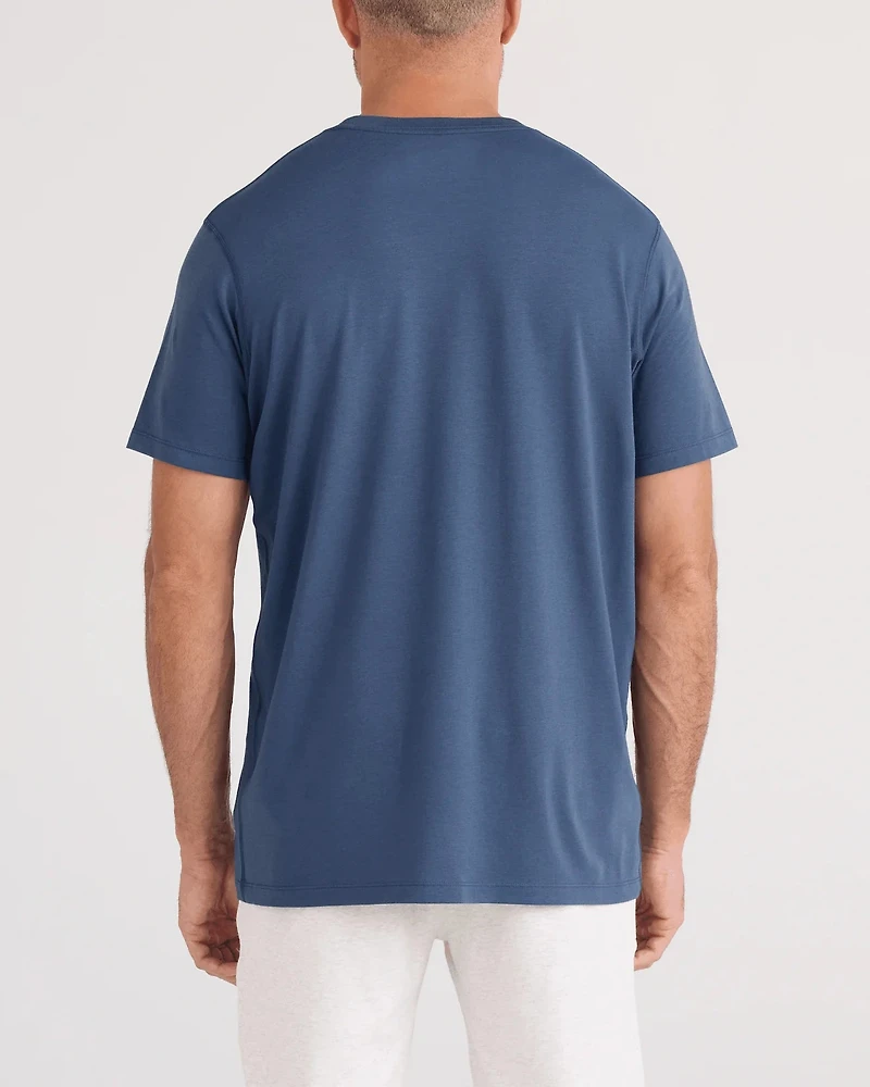 T-shirt DROPTEMP™ COOLING COTTON INDIGO LAVÉ