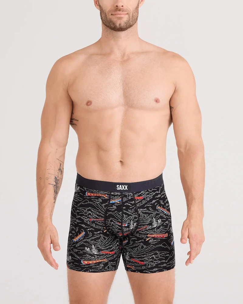 Vibe Xtra Boxer Shorts RIVER MEANDER-BLACK