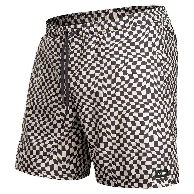 Agua Volley Jersey 2N1 7" WARPED CHECKER-VANILLA