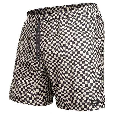 Agua Volley Jersey 2N1 7" WARPED CHECKER-VANILLA