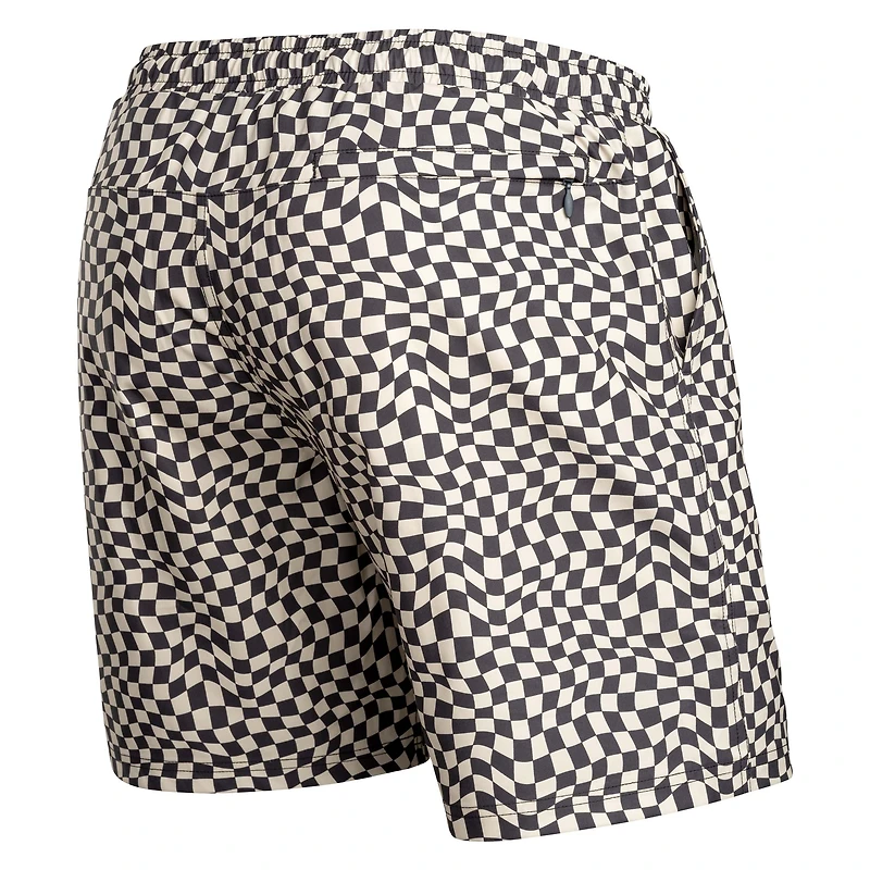 Agua Volley Jersey 2N1 7" WARPED CHECKER-VANILLA