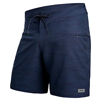 Boardshort Hightide 2N1 8IN HEATHER-NAVY
