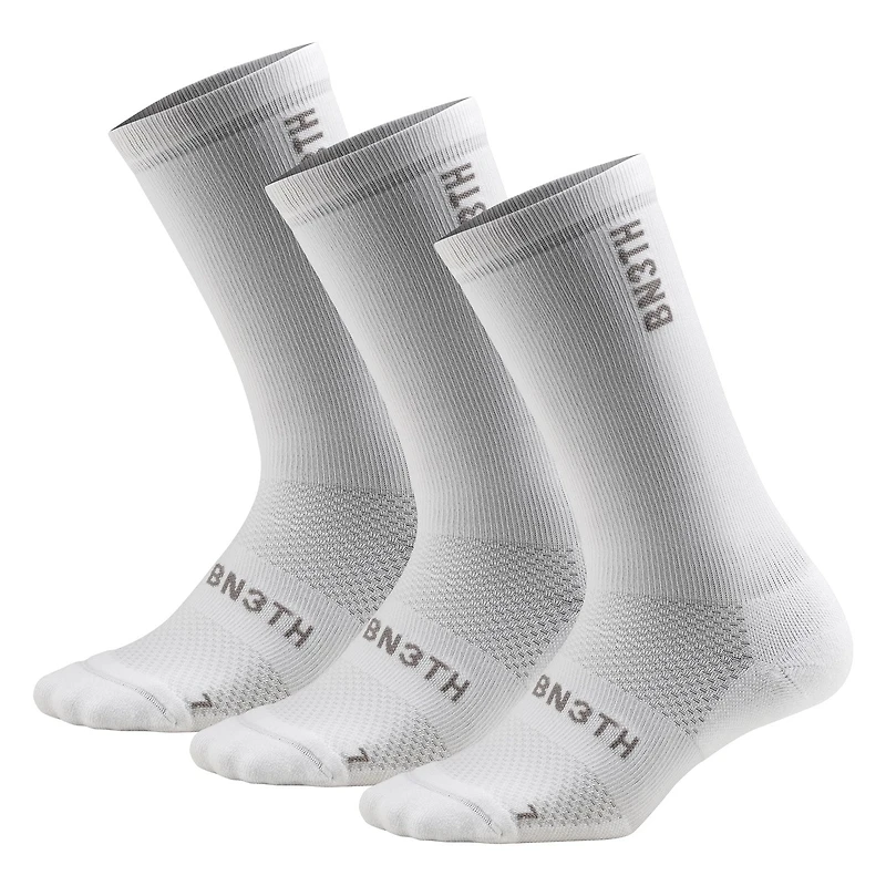 Pack of 3 Pro Crew White socks