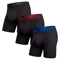 Pack de 3 Boxers PRO FLEX BLACK/RECOVERY/RHUBARB