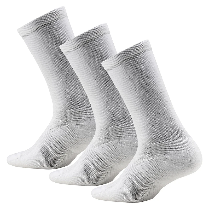 Pack of 3 Pro Crew White socks