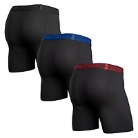 Pack de 3 Boxers PRO FLEX BLACK/RECOVERY/RHUBARB