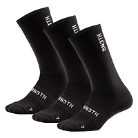 Pack of 3 Pro Crew Black socks
