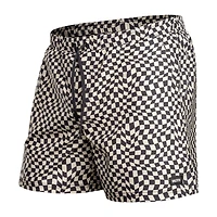 Agua Volley Jersey 2N1 5" WARPED CHECKER-VANILLA