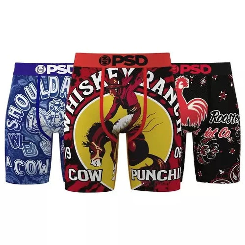 3-Pack Cowboy Life Boxers