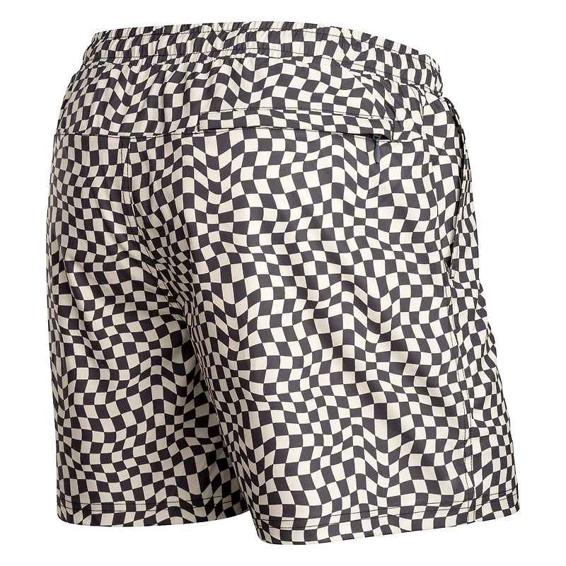 Agua Volley Jersey 2N1 5" WARPED CHECKER-VANILLA