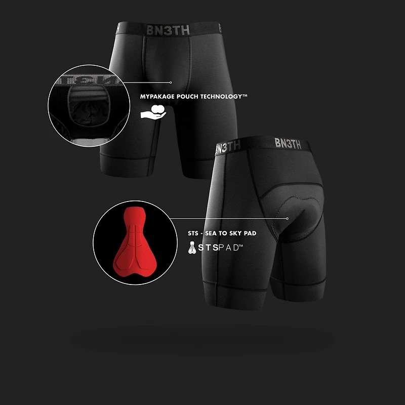 Bn3th - North Shore Bike Liner Short : Chamois Black