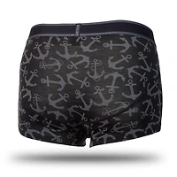 Boxer court Bodyskin Swag noir avec ancres