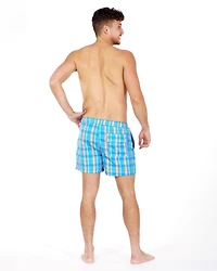 Maillot de bain Bodyskin Wave Check bleu et orange