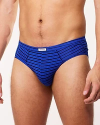 Slip Bodyskin bleu avec lignes