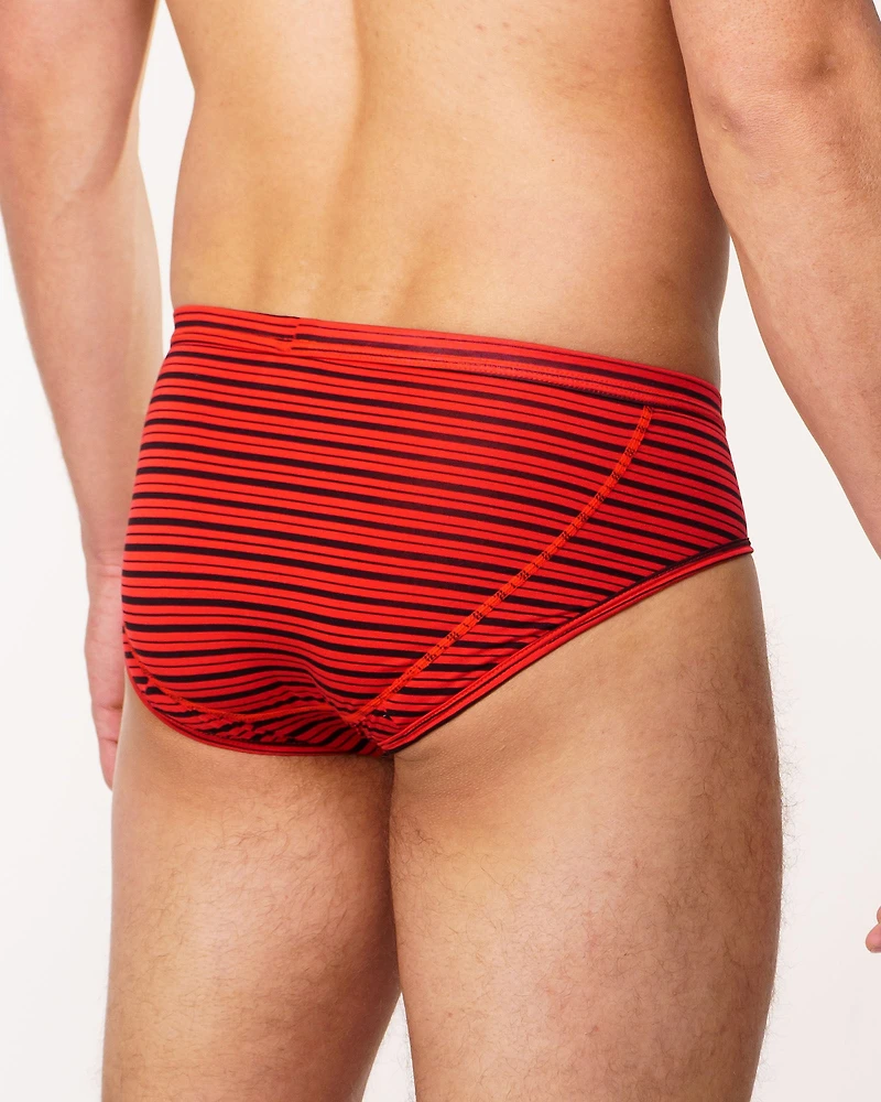Red Bodyskin brief with lines
