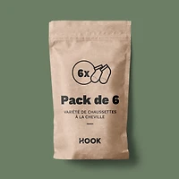 Hook Underwear: 6 packs of short socks