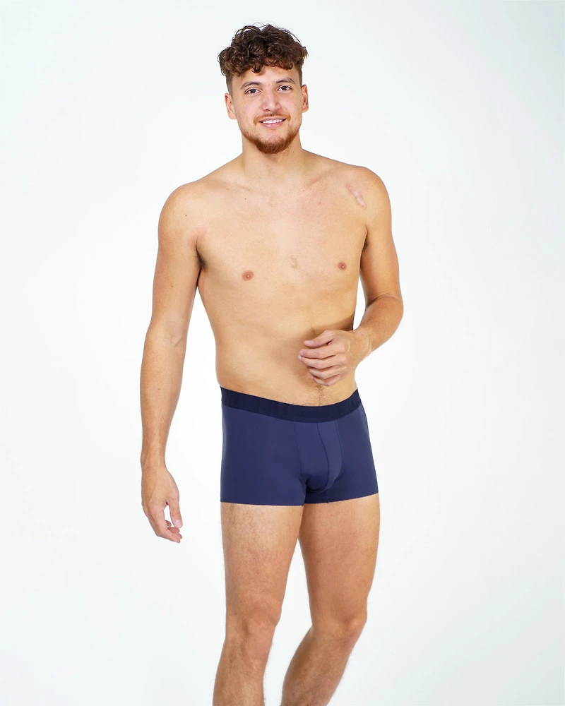 Boxer court Nu Crisp bleu marin