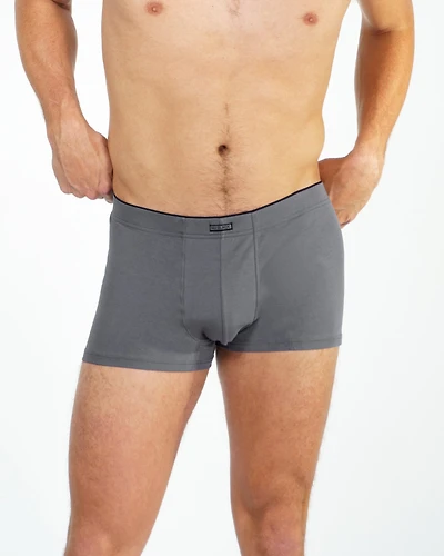 Boxer court Pima coton gris