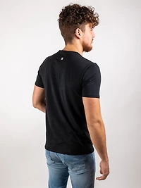 T-shirt Nu Pima Col en V coton noir