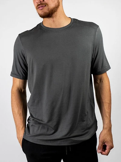 Ock charcoal round neck T-shirt