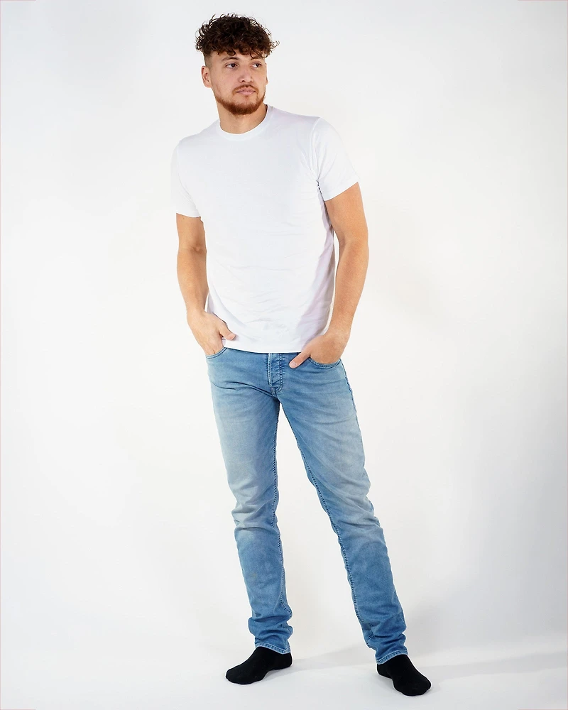 Threadbare V-Neck T-Shirt White