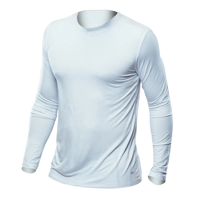 Chandail manches longues en bambou blanc