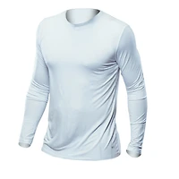 Chandail manches longues en bambou blanc