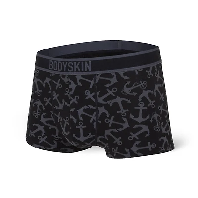 Boxer court Bodyskin Swag noir avec ancres