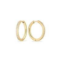 Boucles oreilles éternité minces acier inox 20mm