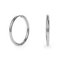 Boucles oreilles anneaux unies 30mm