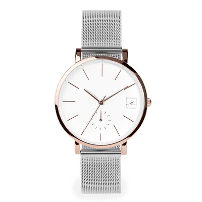 Montre mèche acier inox