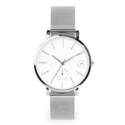 Montre mèche acier inox