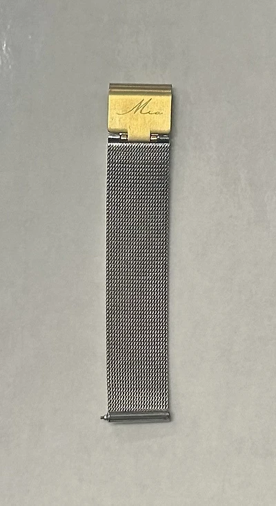 Half watch bracelet silver and gold