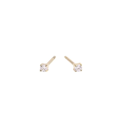 Boucles d'oreilles pierre 2mm