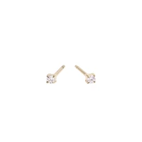2mm cz stud earrings