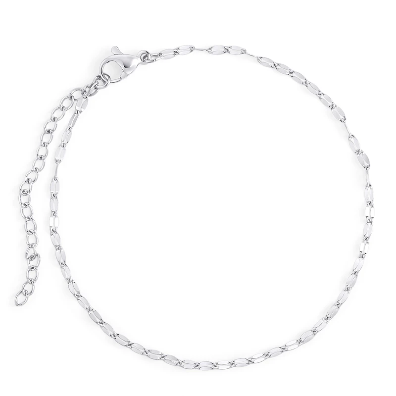 Bracelet coupe diamant acier inox