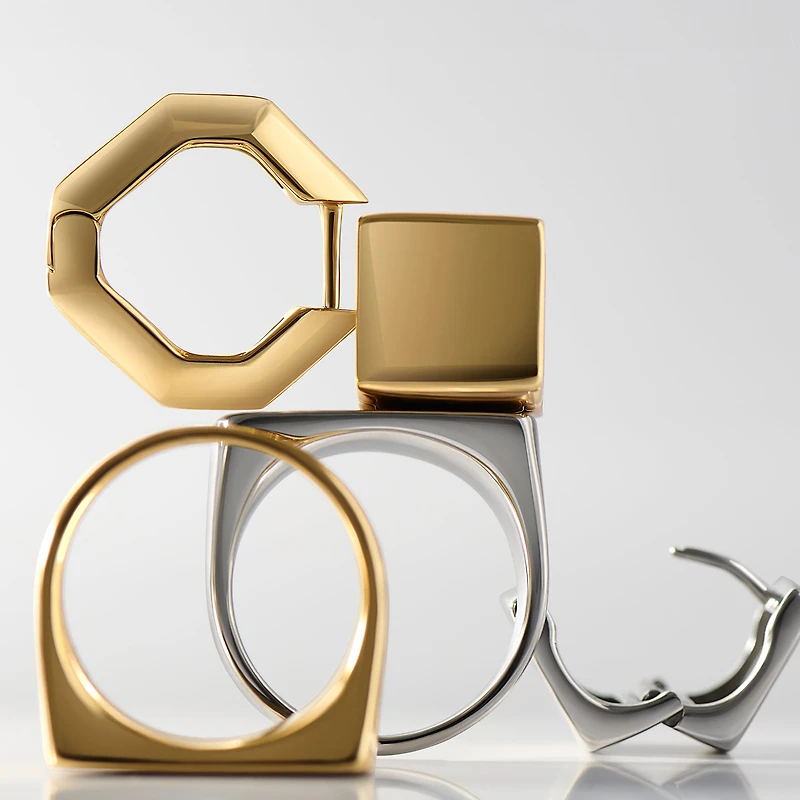 Steffi II Huggie Earrings