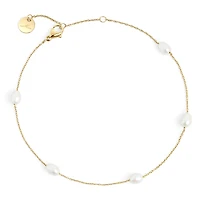 Chaîne cheville perles Opale