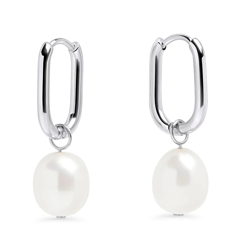 Boucles dormeuses perles Opale