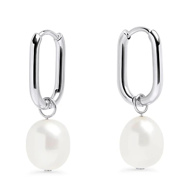 Boucles dormeuses perles Opale