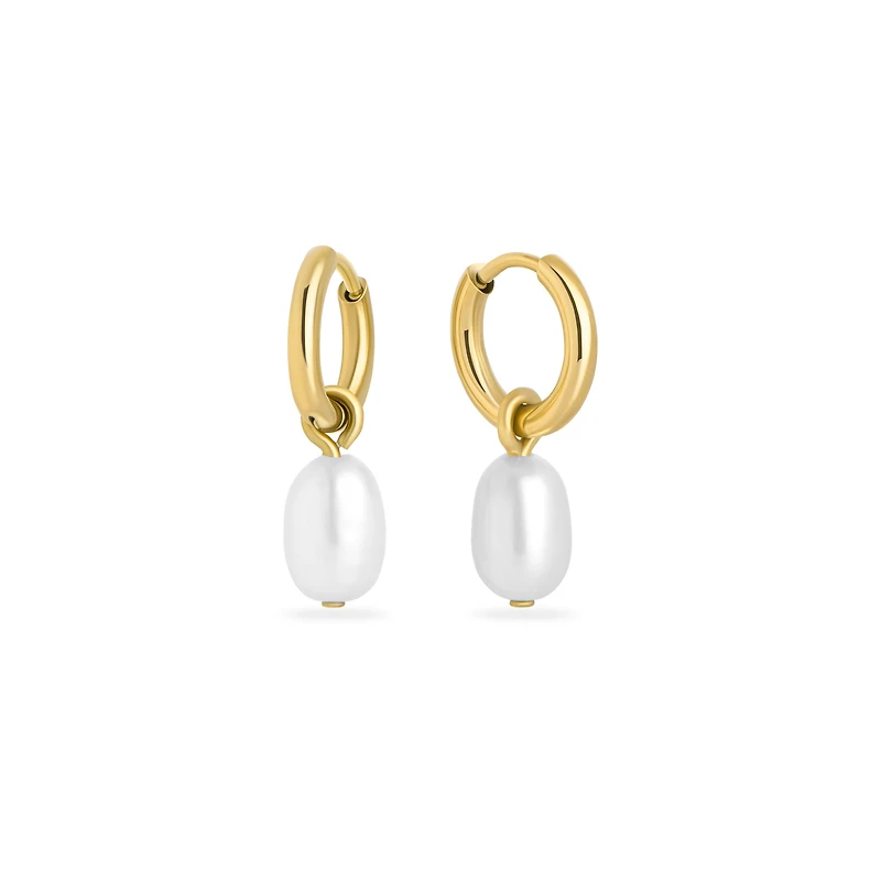 Boucles dormeuses perles Sally